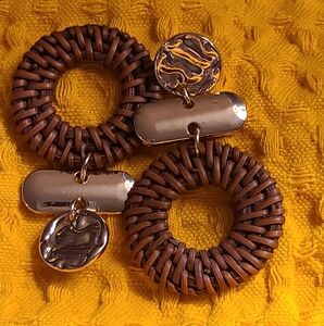 BASKET WEAVE EARRINGS!